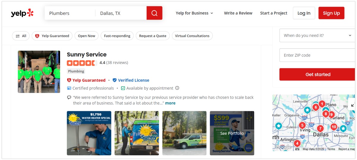 Plumbers in Dallas on Yelp